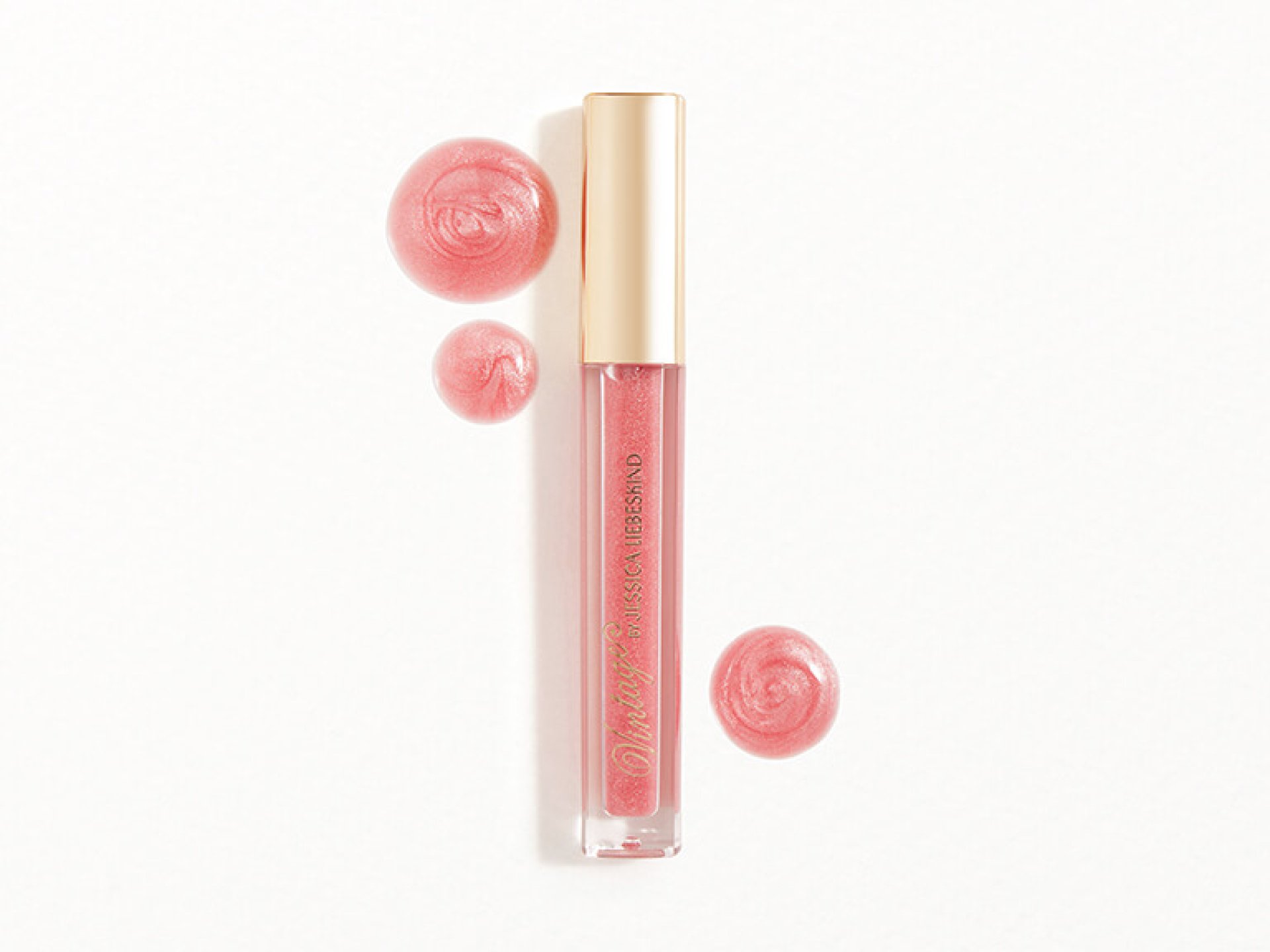 VINTAGE BY JESSICA LIEBESKIND Sparkling Lip Gloss in Pink Sequin