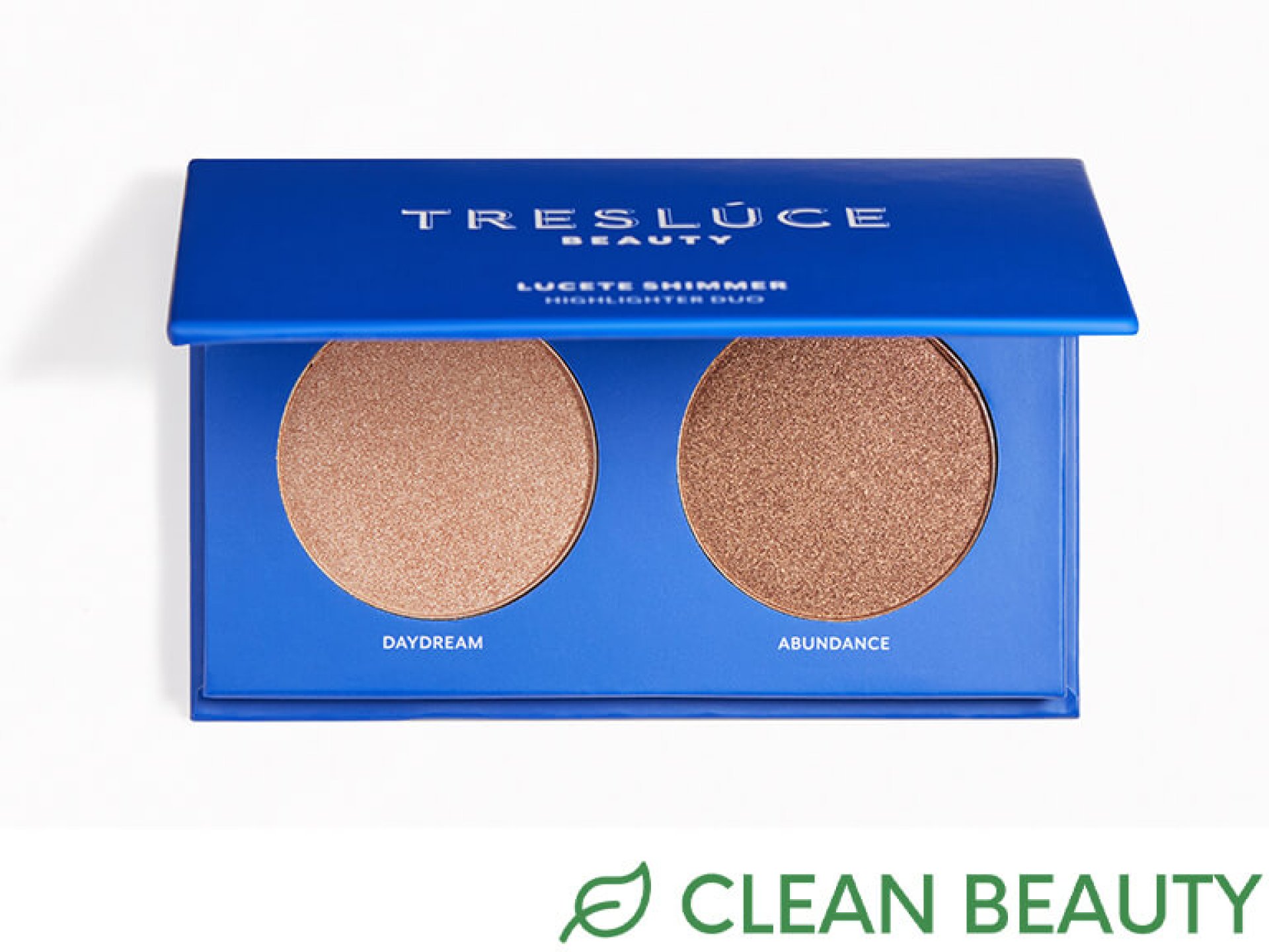 TRESLÚCE BEAUTY Lucete Shimmer Highlighter Duo Daydream & Abundance_Clean