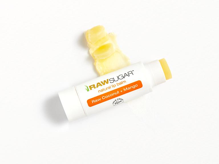 Raw Sugar The Naturals Lip Balm Trio Coconut Mango, Pineapple Berry, Lemon Sugar www