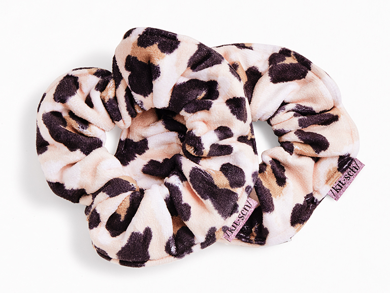 Microfiber Towel Scrunchies in Leopard by KITSCH Accessories Misc