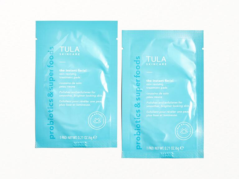 The Instant Facial Dual-Phase Skin Reviving Treatment Pads by TULA SKINCARE, Skin, Treatment, Exfoliant/Scrub