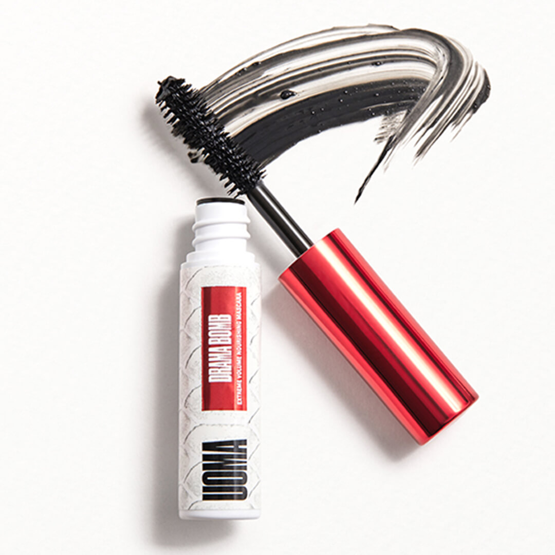 Red and shop white mascara