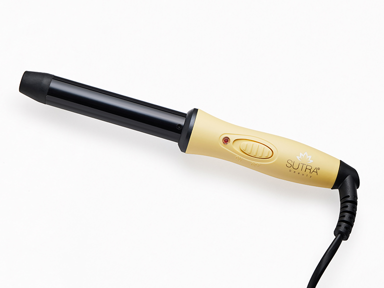 Mini Curling Wand in Yellow by SUTRA Hair Hair Tools Curling Iron