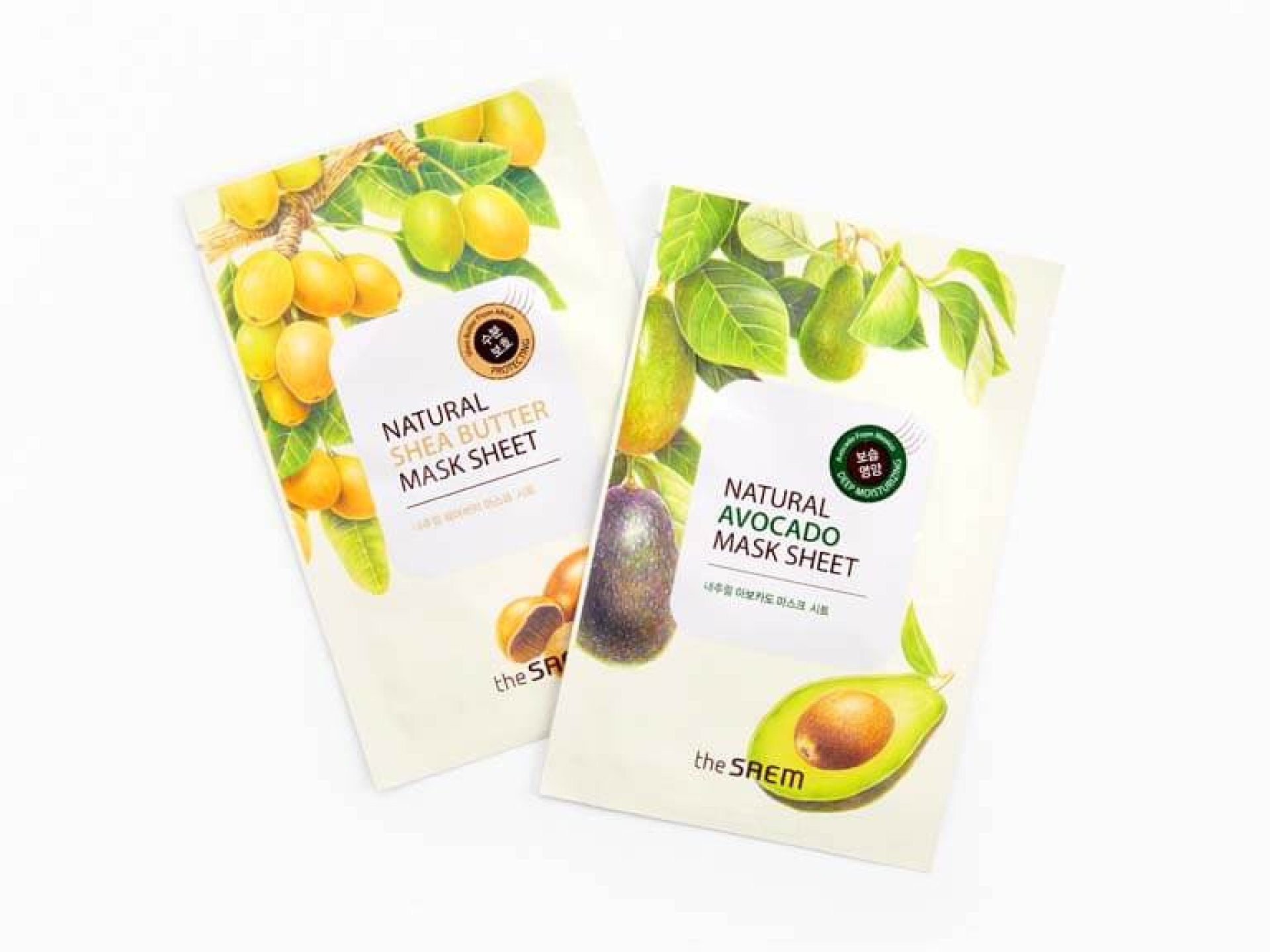 THE SAEM Natural Avocado and Shea Butter Mask Sheet Set