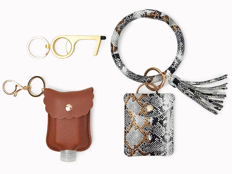 Keep It Clean Bangle Keychain Set by SIMPLE SATCH, Accessories, Bags