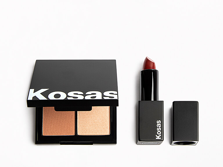 Lipstick and Blush Duo in Fringe + Contrachroma by KOSAS Color