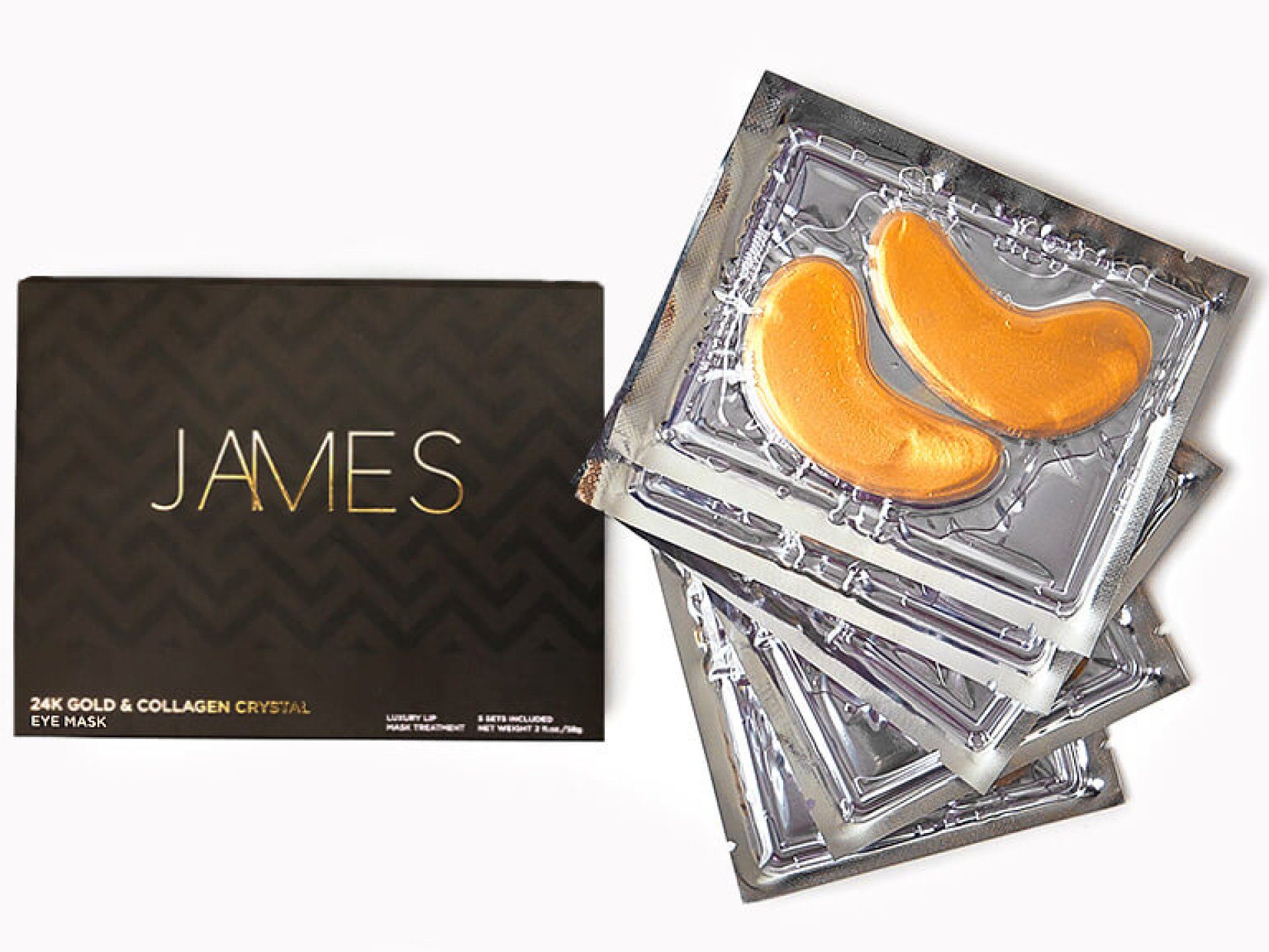 JAMES COSMETICS 24k Gold and Collagen Crystal Eye Mask