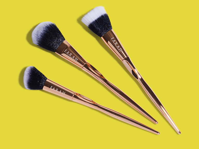 Gold Line fan brushes, 2pcs.