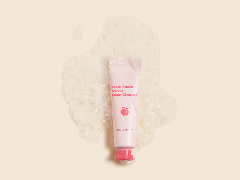 tony moly peach foam cleanser