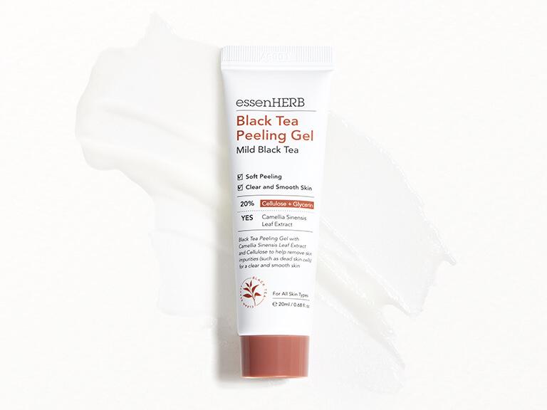 Black Tea Peeling Gel by ESSENHERB Skin Treatment Exfoliant/Scrub