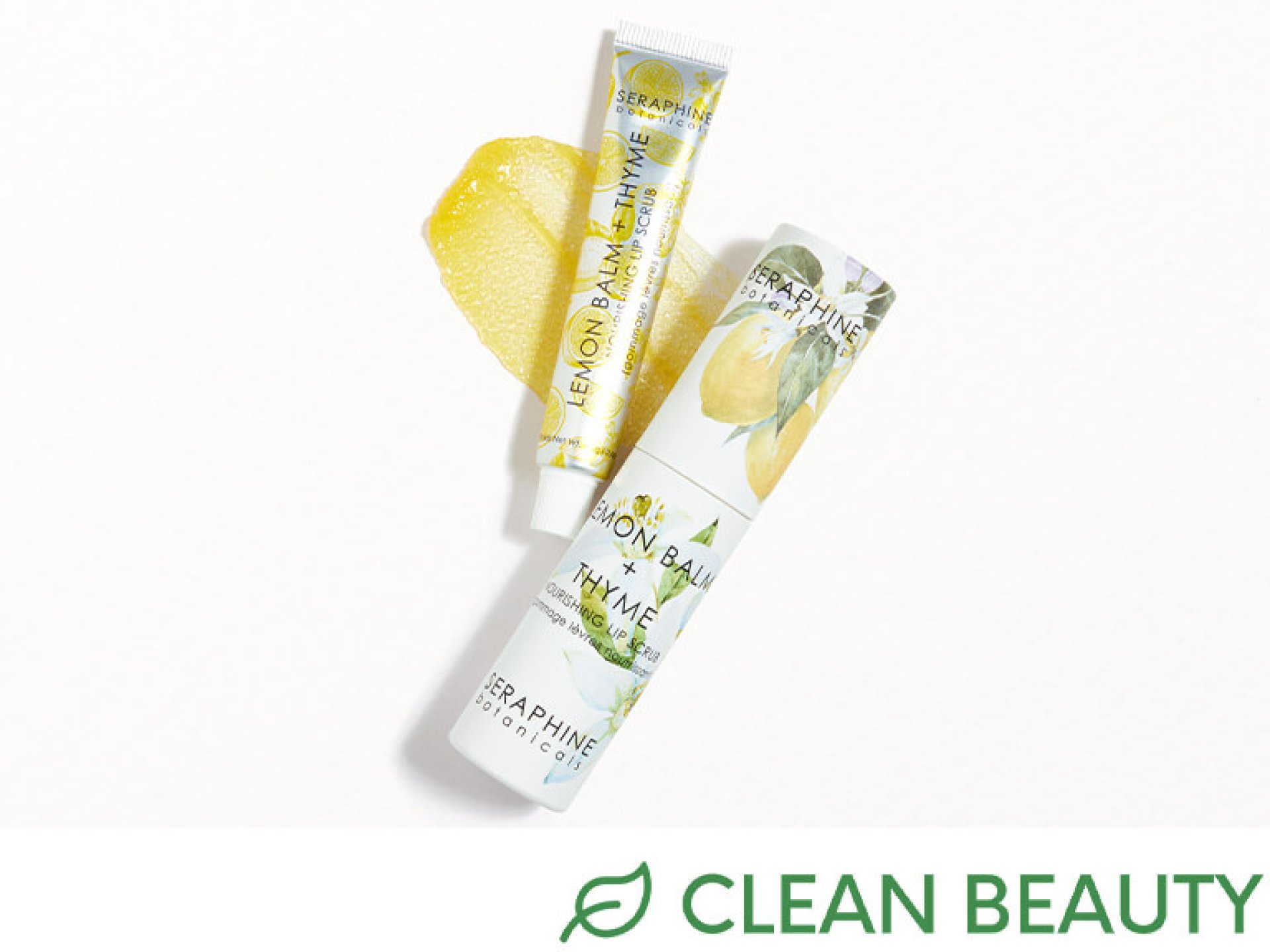SERAPHINE BOTANICALS Lemon Balm + Thyme - Nourishing Lip Scrub_Clean