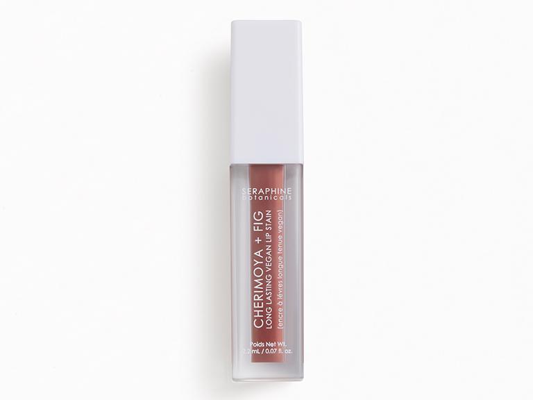Cherimoya + Fig Long Lasting Vegan Lip Stain in Latte by SERAPHINE
