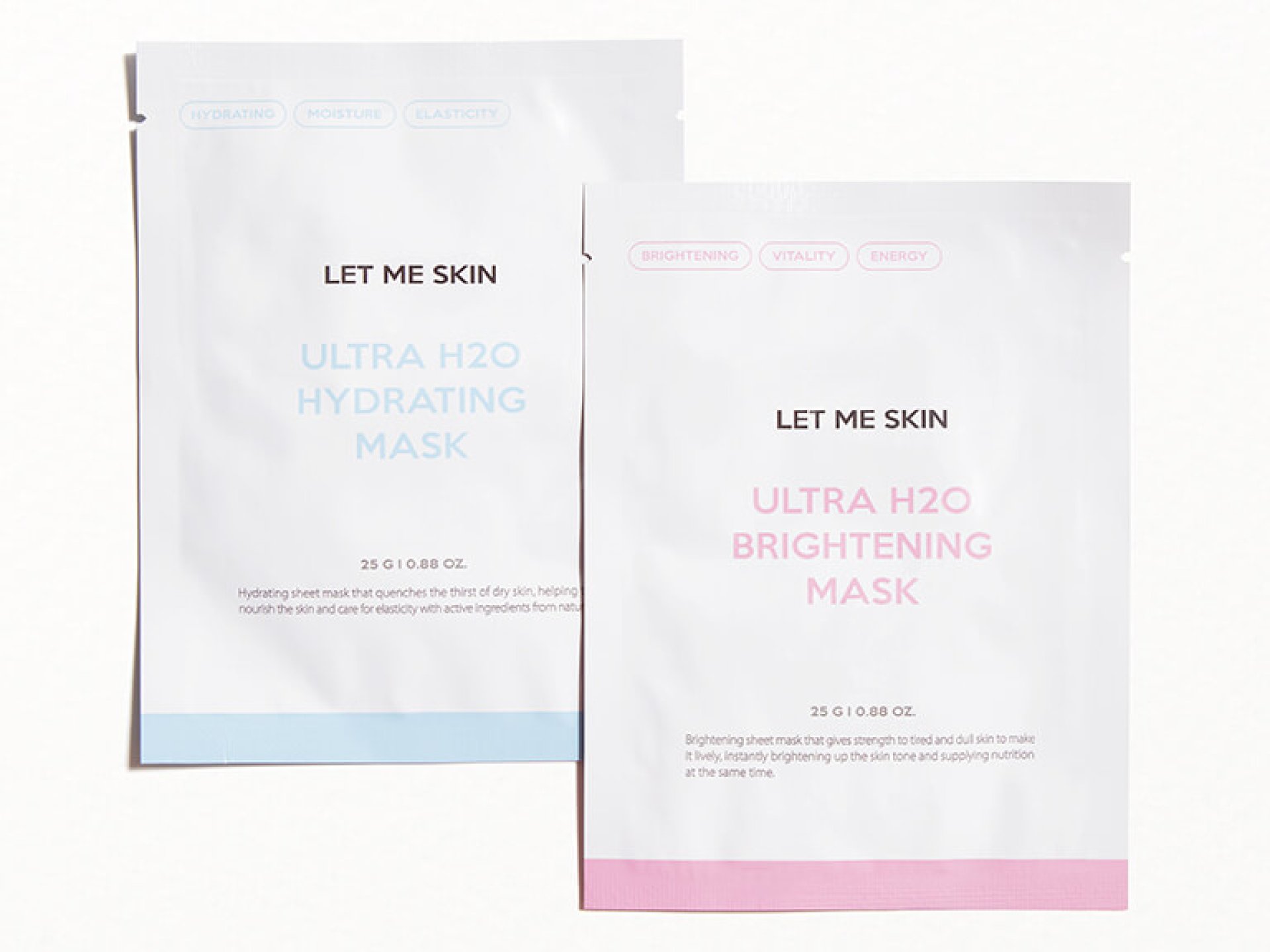 LET ME SKIN Ultra H2O Brightening Mask & Ultra H2O Hydrating Mask Duo