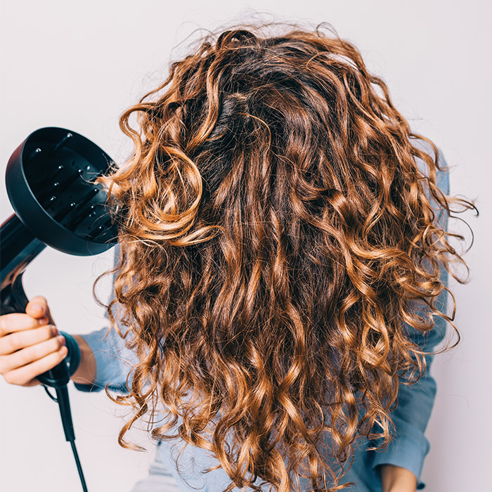 How to dry outlet hair with a diffuser