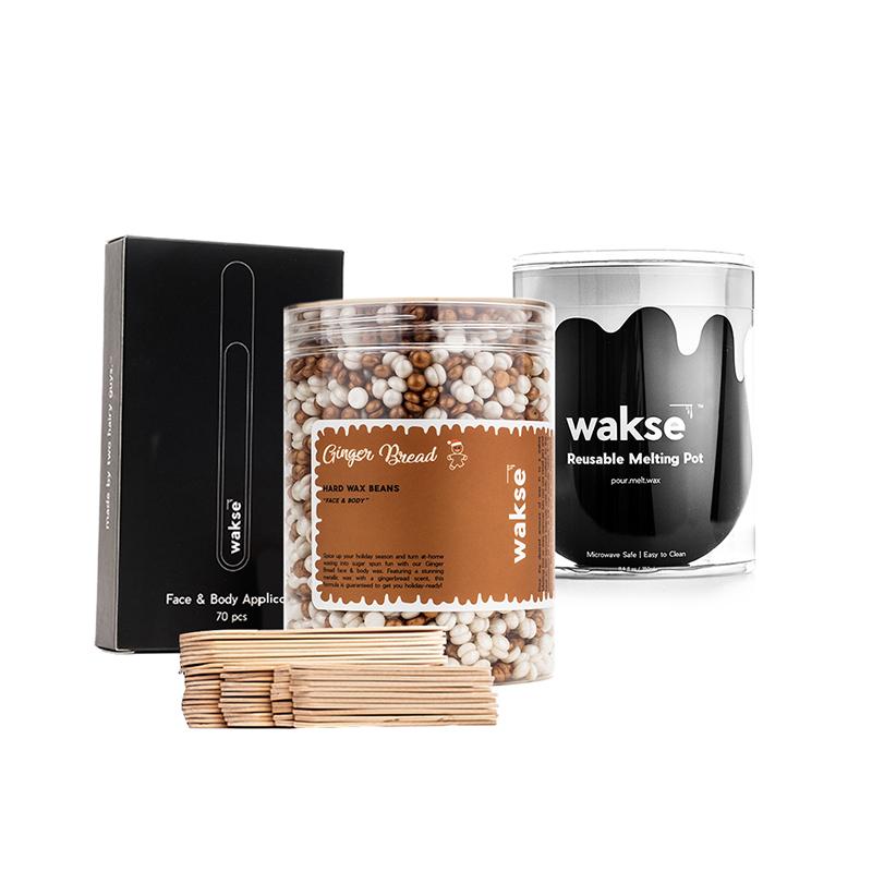 Gingerbread Waxing Kit by WAKSE, Body, All Purpose Balm