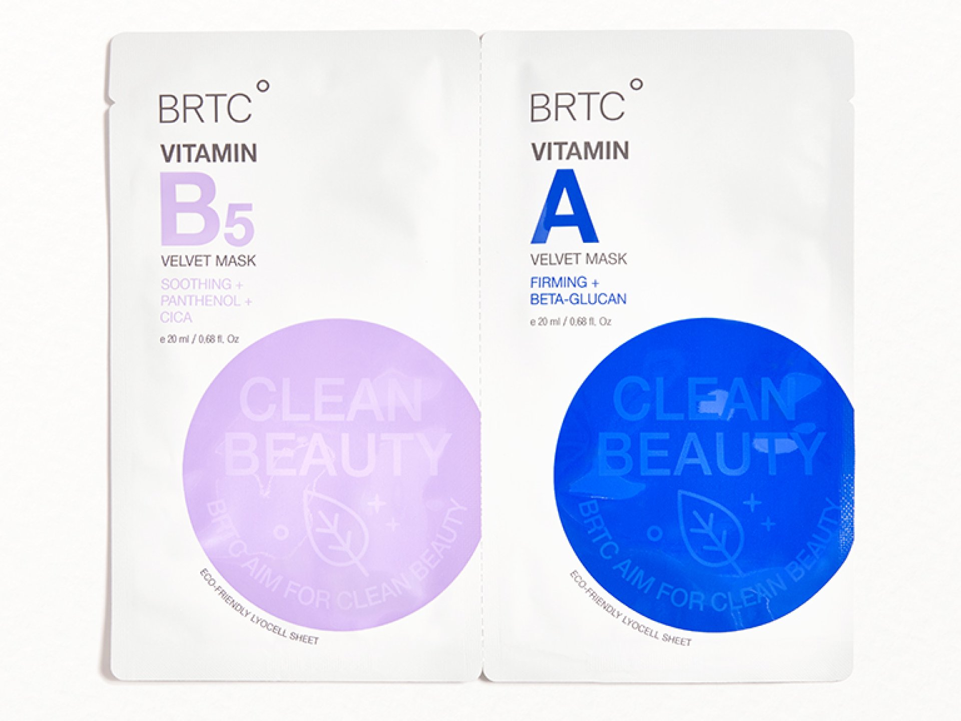 BRTC Vitamin B5 Velvet Mask & Vitamin A Velvet Mask Duo