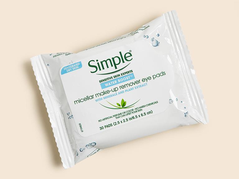 Kind to Skin Eye Makeup Remover Pads, Simple® Skincare