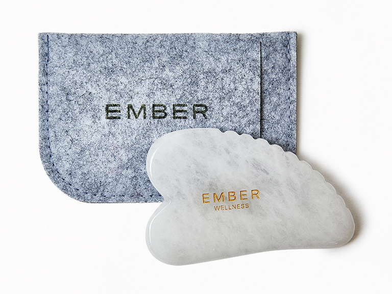 White Jade Gua Sha by EMBER WELLNESS CO Skin Skincare Tools IPSY