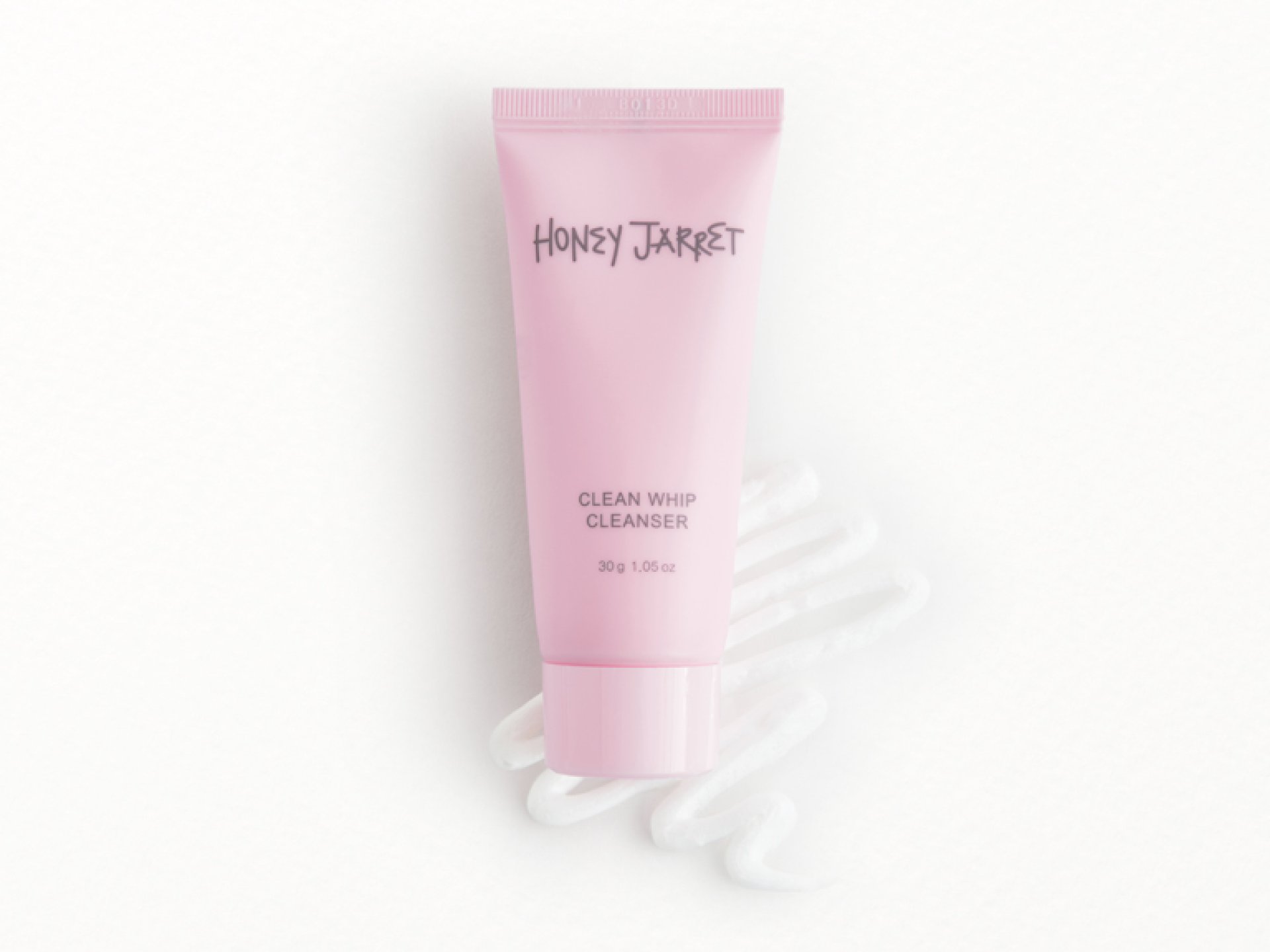 Honey Jarret Foaming Cleanser with swatch