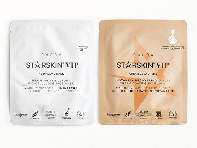 VIP Cream De La Creme Instantly Recovering Luxury Cream Coating Face & DIAMOND MASKTM VIP Set by STARSKIN | Skin | Treatment Sheet Mask | IPSY